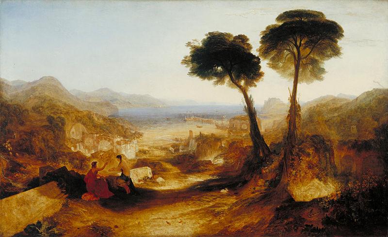 Joseph Mallord William Turner The Bay of Baiae, with Apollo and the Sibyl oil painting picture